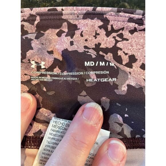 Under Armour Women's Purple Compression Heatgear Leggings Size M - Picture 7 of 8